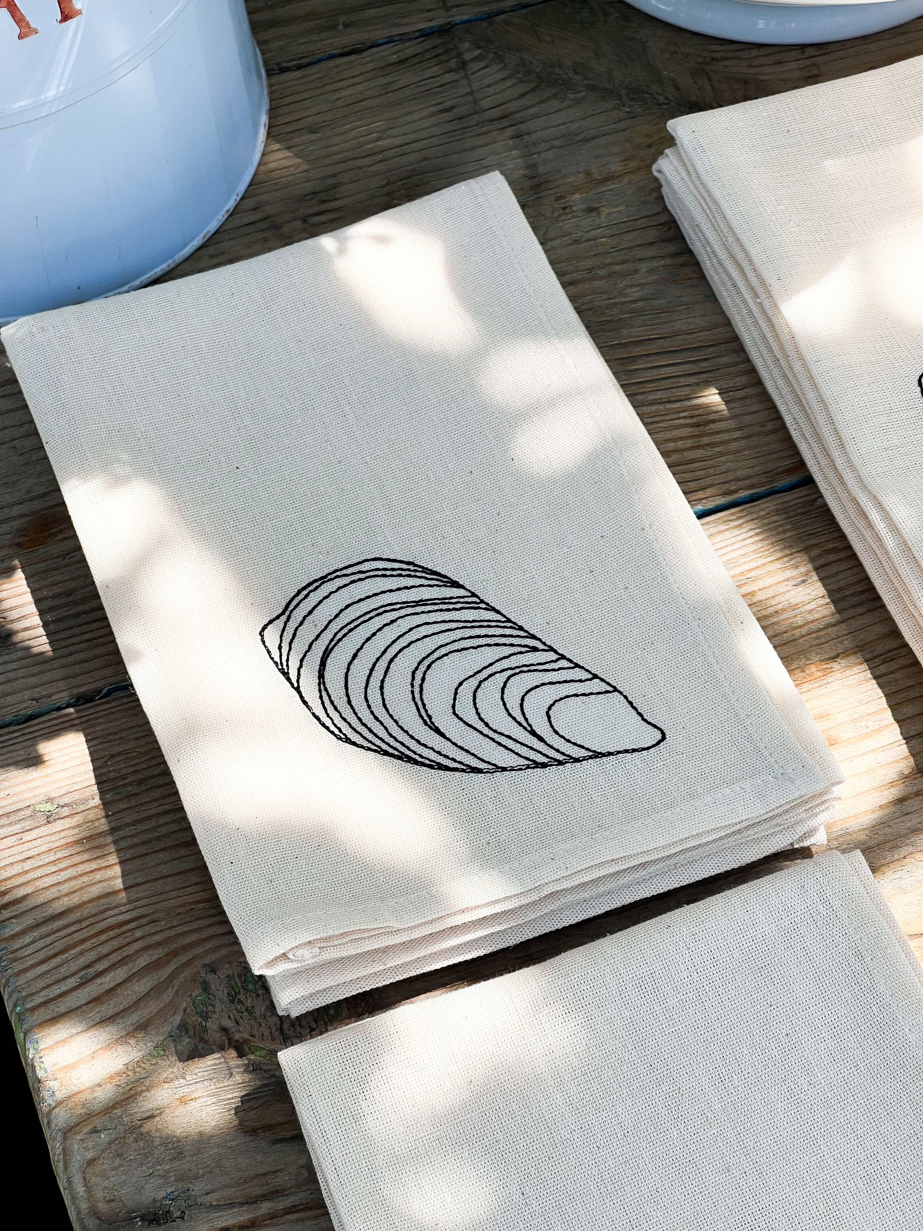 Набір з 4-х , бавовняних серветок для сервірування "Sea"