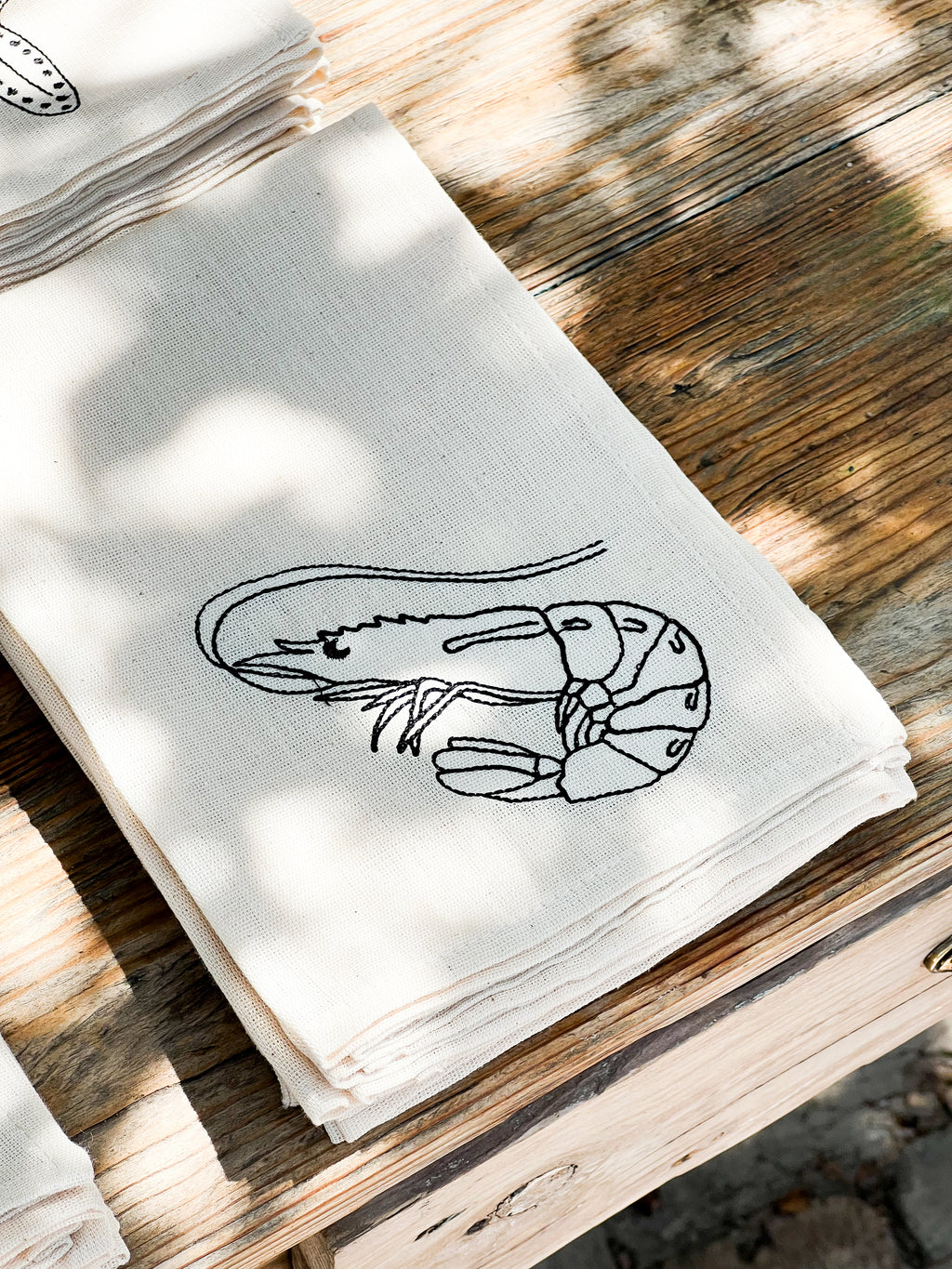 Набір з 4-х , бавовняних серветок для сервірування "Sea"