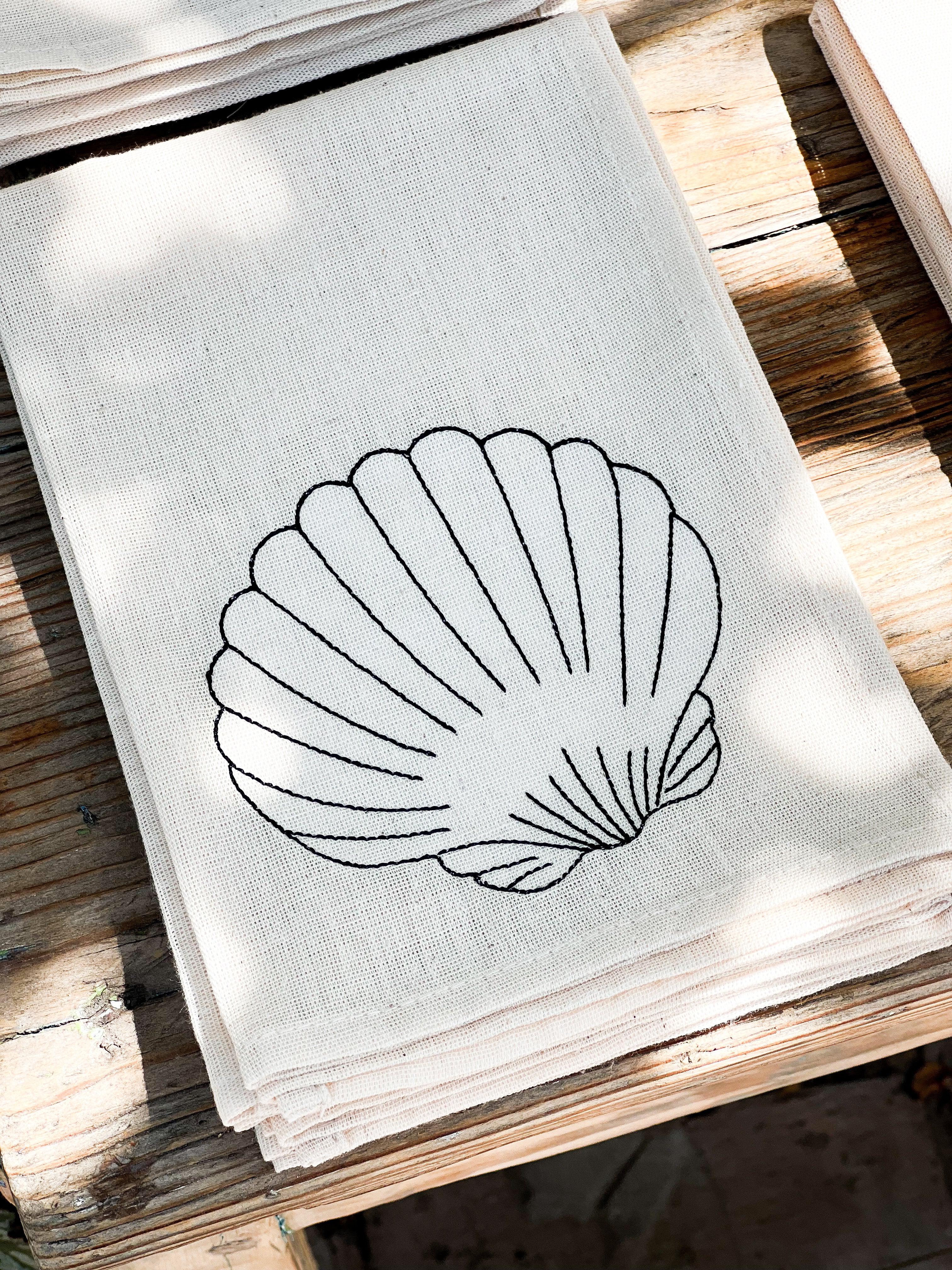 Набір з 4-х , бавовняних серветок для сервірування "Sea"