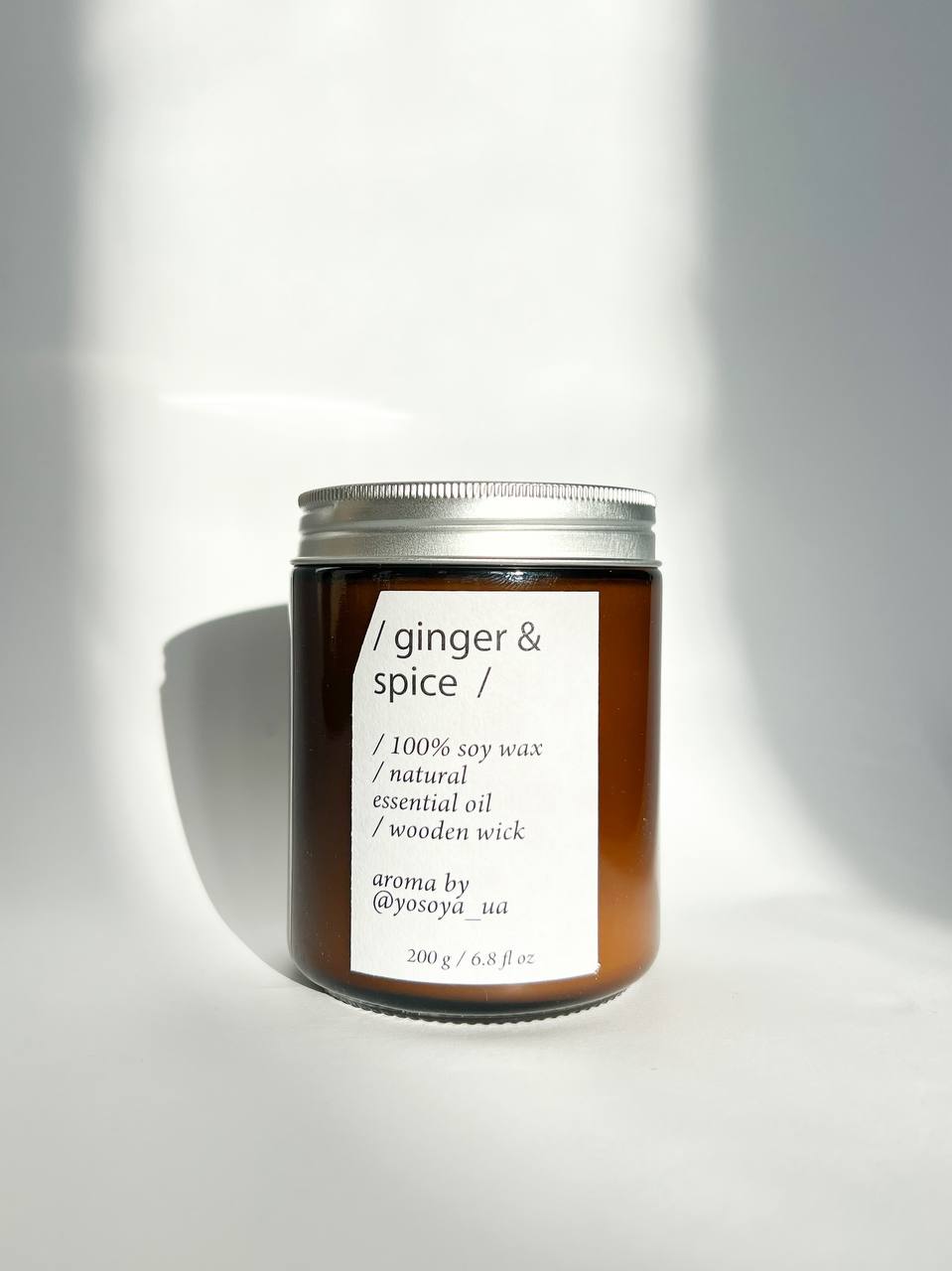 Соєва свічка Ginger&Spice 200g