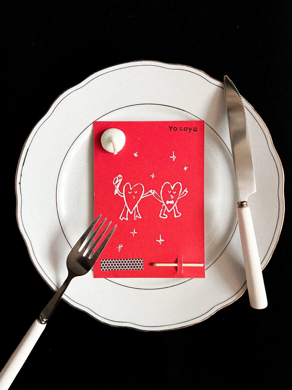 Подарункові листівки з міні свічкою (4 варіанти)