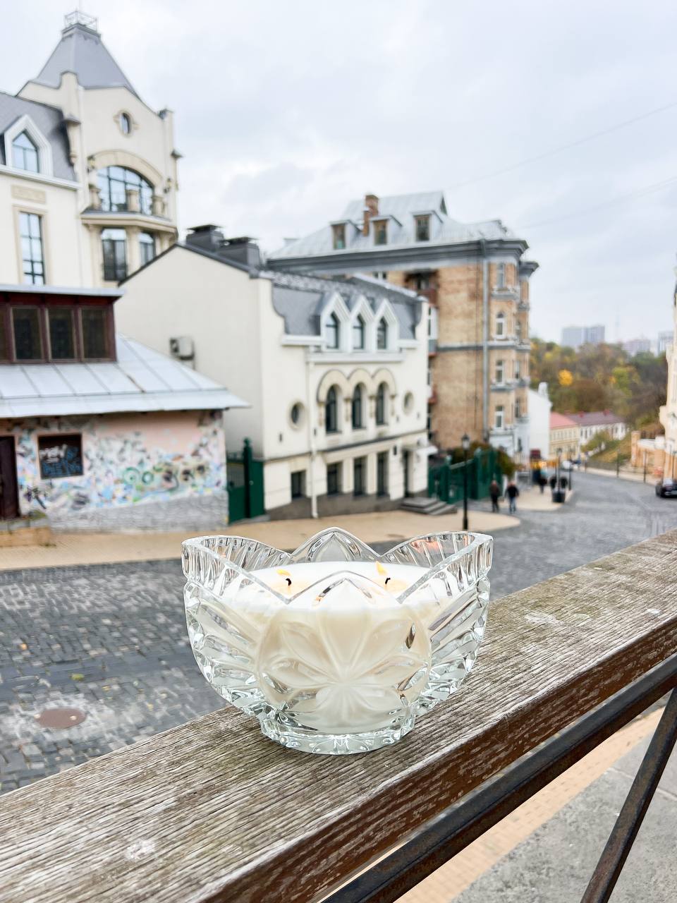 Свічка у вінтажі "Каштани Києва"