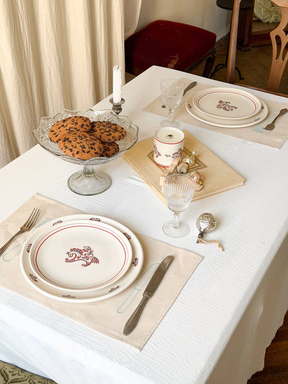 Бавовняний плейсмат "Кінь у яблуках".